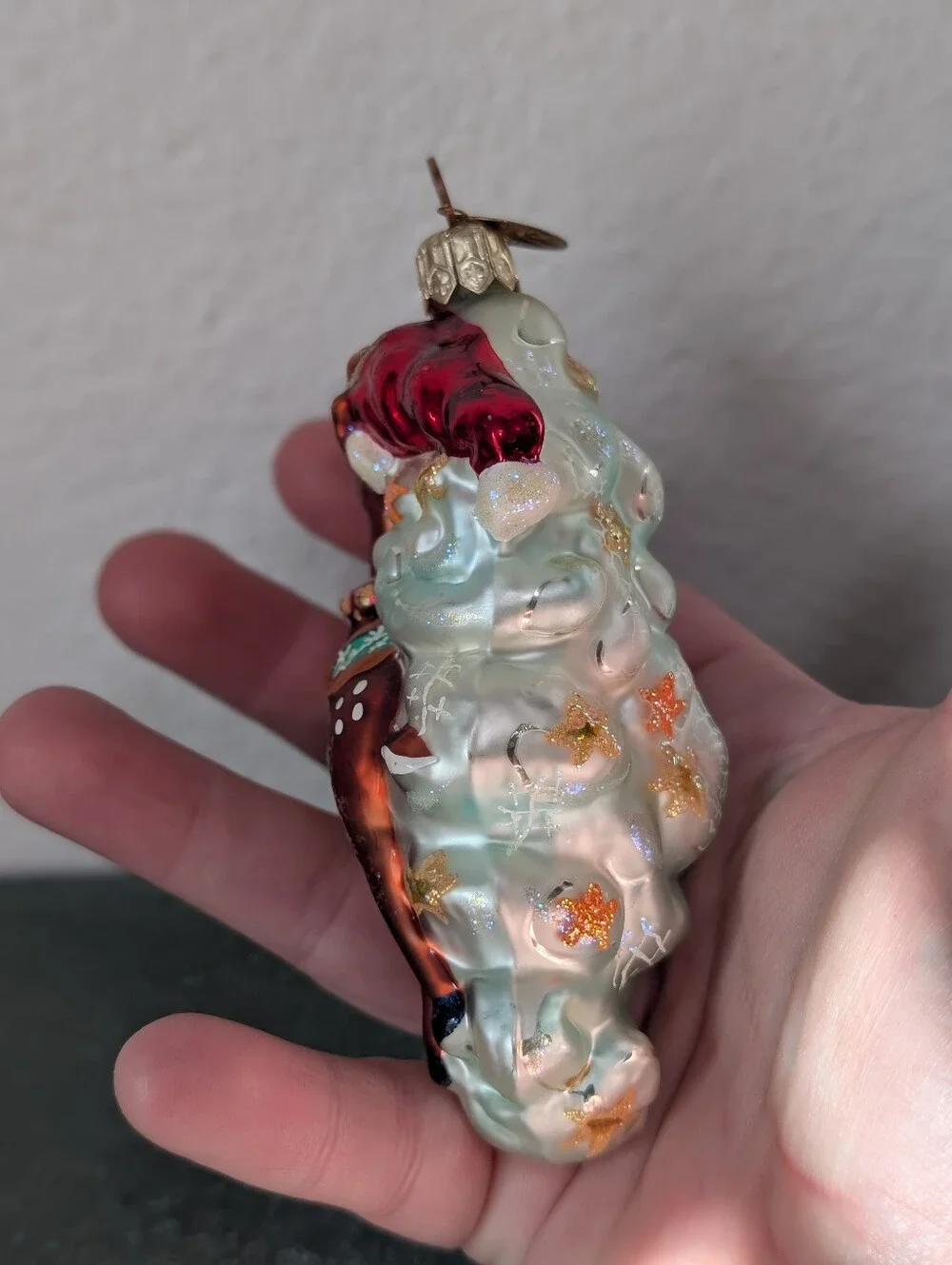 Radko DASH-HER Flying Reindeer Dasher Glass Christmas Ornament 00-991-0
